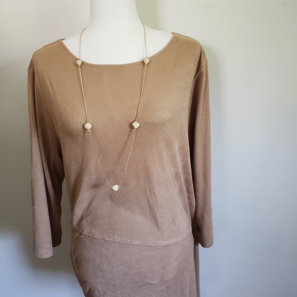 Chicos Soft & Strechy Suede Top